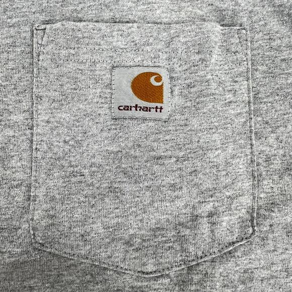 Carhartt Gray Pocket T Shirt Original Fit Mens Size L - Picture 4 of 7